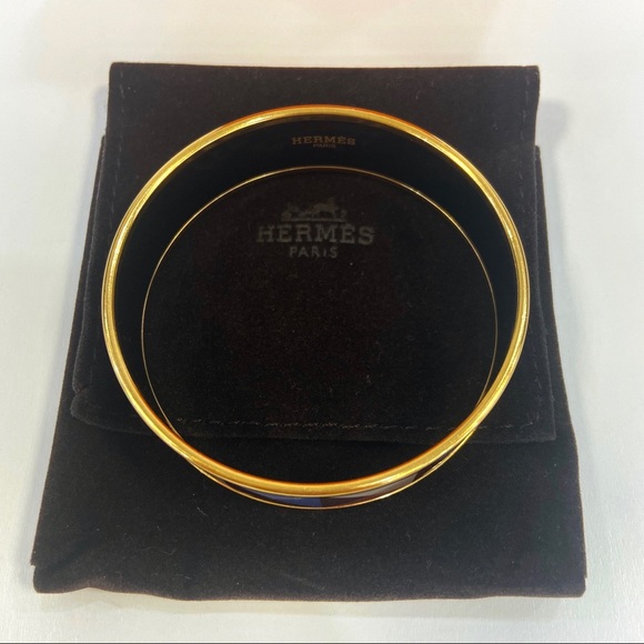 SOLD on EBay. HERMÈS enamel bangle - Picture 6 of 10